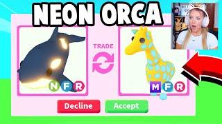 Trading *NEW* NEON ORCA in Adopt Me!