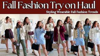 Fall Fashion Try on Haul | Wearable Fall Fashion Trends | Mango, Abercrombie, Everlane & More!