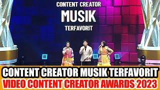 PEMENANG KATEGORI CONTENT CREATOR MUSIK TERFAVORIT VIDEO CONTENT CREATOR AWARDS 2023