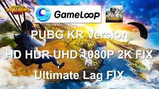 1080p Fix in PUBG Mobile Korean (KR) Version on Gameloop  | Lag Fix | 90 FPS | Gameloop 7.1 Emulator