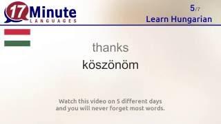 Learn Hungarian (free language course video)