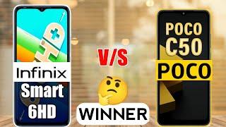 POCO C50 vs Infinix Smart 6 HD - Winner 