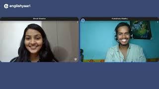 Live, 1-on-1 Spoken English Practice with @EnglishYaari Tutor Shruti Sharma #englishyaari