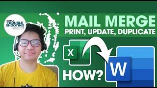 HOW TO PRINT 1000+ CERTIFICATE CONTINUOUSLY. MAIL MERGE (COMPLETE)