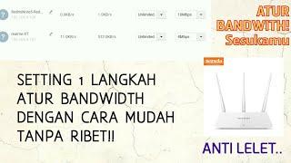 Cara mudah atur Bandwidth pakai Router ini, 1 langkah cepat dengan Tenda!