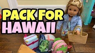 Packing American Girl Doll For Hawaii