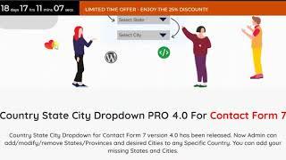 Country State City Dynamic Dropdown For Wordpress
