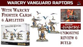 WARCRY STORMCAST VANGUARD RAPTORS UNBOXING REVIEW - Includes Build, Warcry Fighter Cards & Abilities