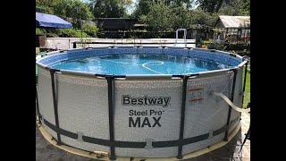 Бассейн Bestway Steel Pro Max. И все необходимое для него.