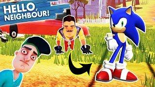 MY NEW NEIGHBOR IS SONIC!!! | Hello Neighbor Mod