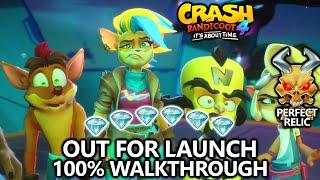 Crash Bandicoot 4 - 100% Walkthrough - Out For Launch - All Gems Perfect Relic