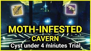 Cyst Moth Infested Cavern Solo in under 4 minutes Time Trial Destiny 2