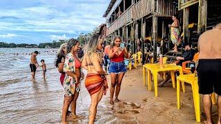 RIVER BEACH WITH WAVES? | The unknown Brazil | 4K 60fps