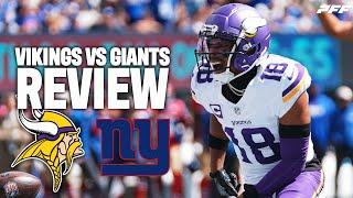 Vikings vs. Giants Week 1 Game Review | PFF