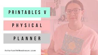 Printable planners pro's and cons V Physical Planners with Print-On-Demand