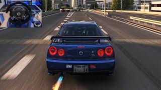 973HP Nissan Skyline GT-R R34 Full Send! - Assetto Corsa | Thrustmaster T300 RS