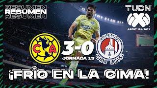 Resumen y goles | América 3-0 Atl San Luis | Liga Mx Apertura 22 - J13 | TUDN