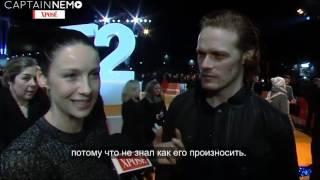 Xpose Interview with Sam Heughan and Caitriona Balfe [RUS SUB]