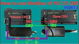 Link data between PLC S7-200 with PLC S7-200 by using Modbus RTU communication part1