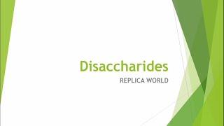 Disaccharides | Carbohydrates | Biochemistry | In Hindi