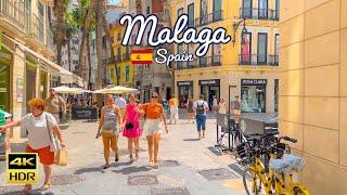 Malaga, Spain  - Summer On Steroids  - 4k HDR 60fps Walking Tour (▶92min)