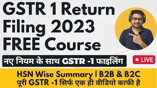 GSTR 1 Return Filing 2023 | How to File GSTR 1 | GSTR1 kaise fill kare | Gstr1 File Return