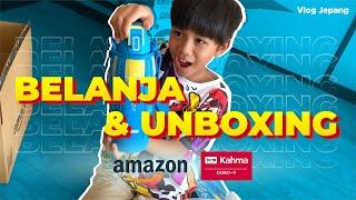 Belanja dan unboxing peralatan Sekolah Dasar di Jepang | Amazon | DCM Kahma | Jepang Indonesia