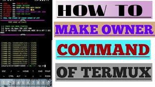 HOW TO MAKE OWNER COMMAND OF TERMUX 2023 | COMMAND ALL PROBLEM SOLVE IN URDU| TERMUX PROBLEM SOLVE