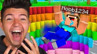 Noob1234 vs Minecraft's BIGGEST Dropper! - Challenge