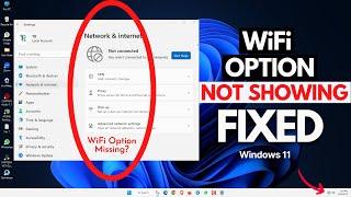 Fixed! WiFi Option Not Showing on Windows 11 Settings || Missing WiFi