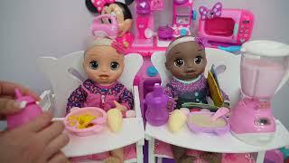 Baby Alive baby doll twins Morning to Evening Routine compilation videos