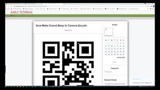 Sound Beep On Scanning Camera mobile or webcam html5 qrcode