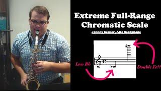 *EXTREME Altissimo* Full Range Chromatic Scale - Alto Saxophone - Johnny Selmer