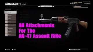 Black Ops Cold War BETA All Attachments for the AK-47 Assault Rifle