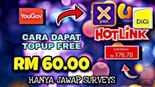 TERBARU !! CARA DAPAT TOPUP FREE RM60 | MAXIS, CELCOM, DIGI, UMOBILE