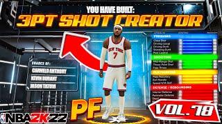 CONTACT DUNKING 3PT SHOT CREATOR AT POWER FORWARD ON NBA 2K22! RARE BUILD SERIES VOL. 78