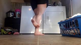 ASMR DIRTY Feet Doing Laundry