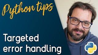 How To Keep Error Handling Code Focused // Python Tips