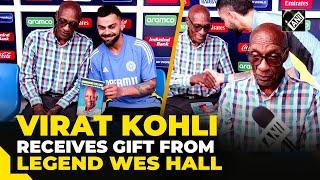 Virat Kohli meets West Indies Legend Sir Wes Hall ahead of WC Super 8 against Afghanistan