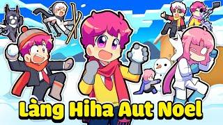 HIHA THỬ THÁCH 24H XÂY LÀNG HIHA AUT NOEL TRONG MINECRAFT * LÀNG HIHA AUT NOEL 