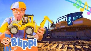 Blippi's Bulldozer Song | BRAND NEW Blippi Excavator Construction Songs for Kids