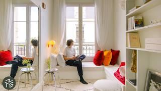 NEVER TOO SMALL: Attic Conversion to Elegant Micro Apartment, Paris 25sqm/269sq