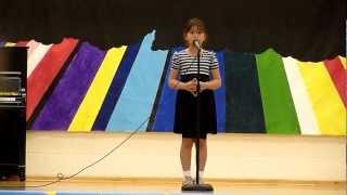 Madeline sings at Talent show.MTS