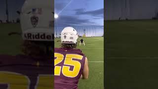 BLASTED Football (Arizona State D1 Punter) Perfect snap - then catch mold and hit a DINGER