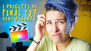 I PROGETTI di FINAL CUT Occupano troppo SPAZIO - Risolvere il problema