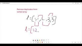 Remove duplicates from sorted array | Google coding round questions #dsa #coding #python #programmer