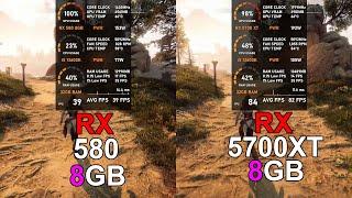 RX 580 8GB vs RX 5700 XT - Test in 10 Games (Tested in 2024)