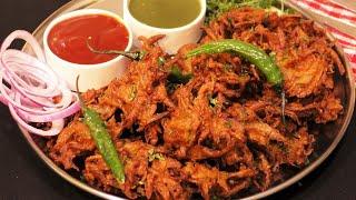 Pyaz Ke Pakore बाज़ार जैसे कुरकुरे लछेदार प्याज़ के पकोडे सही तरीका  Pyaz Ke Pakore - Pakora Recipe