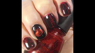 China Glaze / Ruby Pumps ~ Bundle Monster / Black Crackle ~ Bundle Monster / BM-305