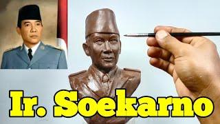 LEARN TO MAKE A STATUE IR.  SOEKARNO OF PLASTICIN